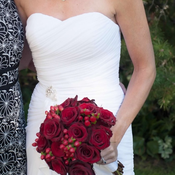 Symphony of Venus Ruched Strapless Wedding Dress - Picture 11 of 11